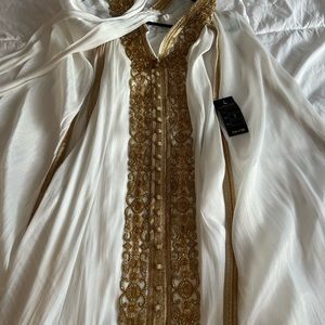 Brand new white dress for bridal events/Mahar dress